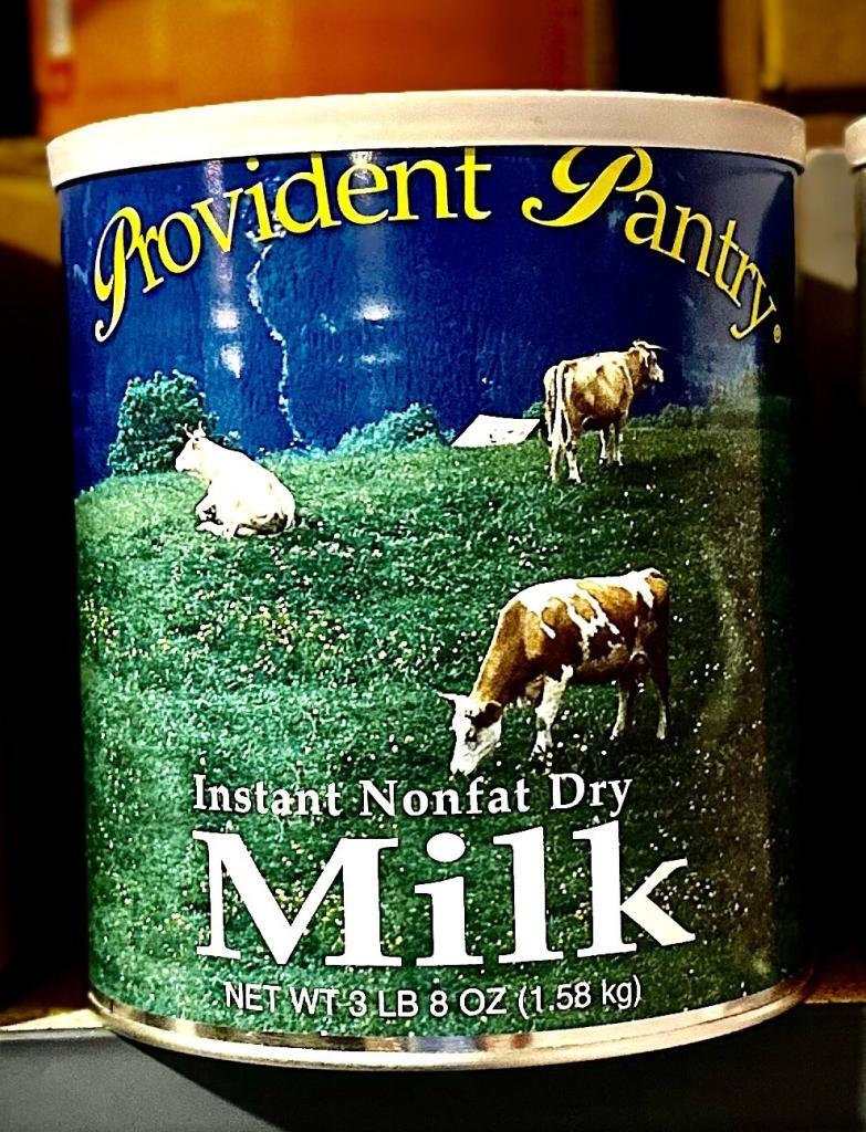 #10 can of nonfat dry milk