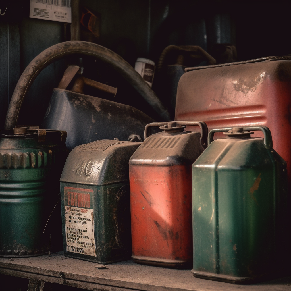 Image of old gas tanks in the back of a garage. Is 10 year old diesel fuel still good?