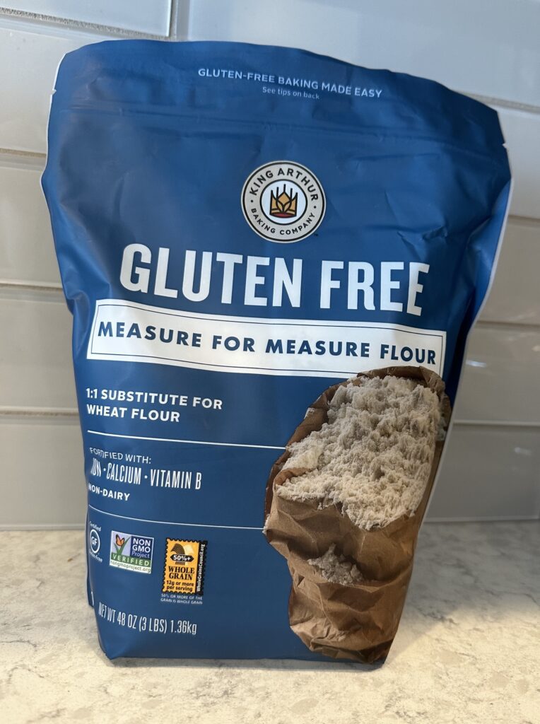 Photo of a bag of gluten free flour.
