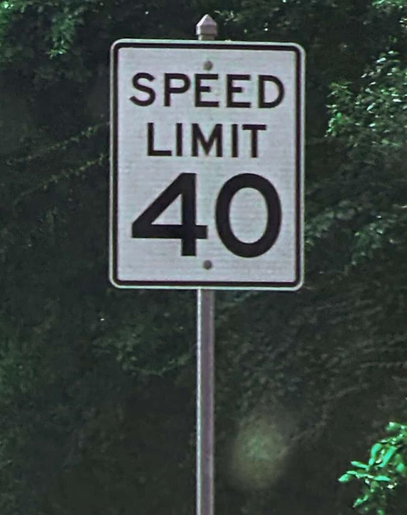 Image of a speed limit sign.