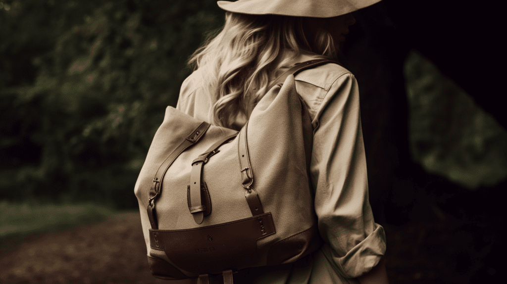 Lady carrying a shoulder bag
