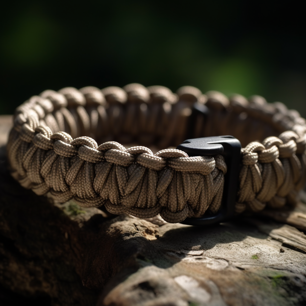 Photo of a paracord tactical belt.